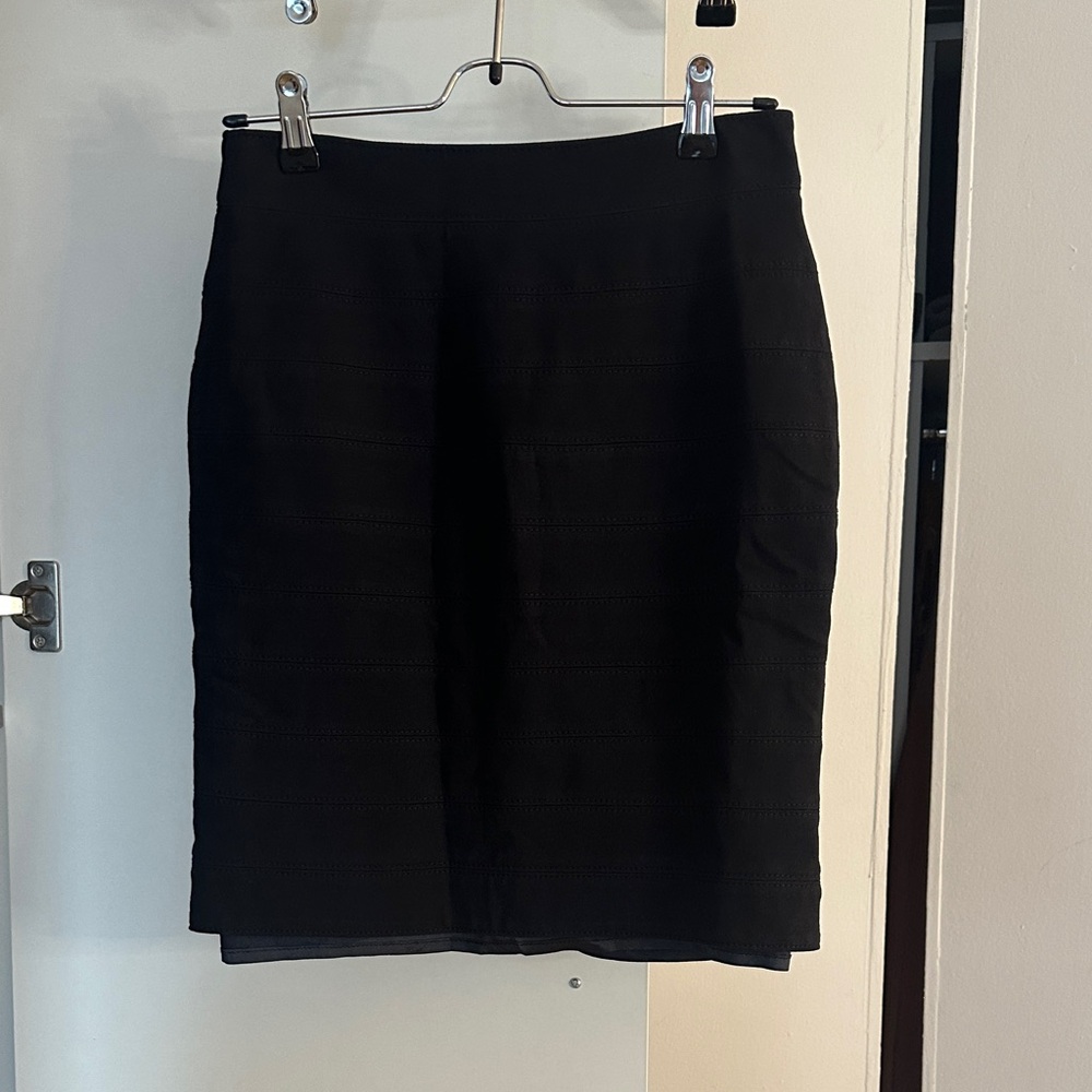 RED Valentino Classic Black Pencil Skirt